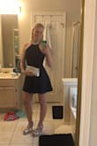 I have worn this dress to weddings, receptions, and other cocktail events. This dress fits and has a some stretch to it. I loved how it felt and looked. It sometimes felt a little short on my but I'm tall. I recommend this dress! - Tasia E.