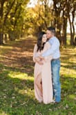 I went with an XS because I read that the dress tends to run big, and the XS fit me perfectly! This dress made my engagement photos everything I had dreamed of! I would highly recommend purchasing this dress! - Shelbey D.