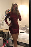 I really liked this material! It was comfortable and easy to move around in however it was very small on my backside. If I bent down, the dress would slide up, revealing my underside. So I ended up choosing a different dress for my party. - Taylor K.