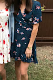 This dress was perfect, I'm tall and this dress was an appropriate length and I didn't have to be careful about making a wrong move. Also got lots of compliments! - Maddie