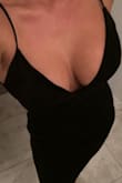 I bought this in the blue size medium and it was large in my hips and waist so I had it taken in. I thought the black would be the same but it fit like a glove! - April S.