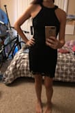 I am shorter and petite so it was loose at the bottom around my legs. It wasn't tight like the picture of the model. Would recommend for someone tall. - Krissy N.