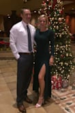 The dress material is very nice! I do think it runs a bit large, and normally I am a medium because of my height and breasts. But I think that I could have purchased a small. Overall, the dress is very comfortable and gorgeous. - Anne P.