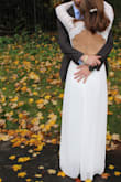 We decided to have a short engagement and threw a small intimate wedding together in two weeks. This dress was amazing and perfect for the occasion. The sleeves made it so elegant looking and the back was stunning. I had so many compliments from the pictures! People were amazed I could find such a great dress on such short notice and thought I spent much more than $100 on it. If I had more time I may have gotten it hemmed, but it wasn't too long with heels on. I would strongly recommend Lulus to any bride looking for a beautiful wedding dress on a budget. - Hannah W.