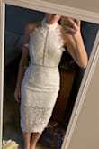 Love love love! Going to wear for my shower! I would normally consider myself a medium in most, except at Lulus I tend to be a small in dresses! Fits perfectly. - Nikki B.