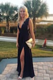 Wore this dress for a wedding as a guest and received SO MANY compliments!! Bought it in red also for our casino night themed formal party coming up soon!! Would definitely recommend! Is a little long even with heels so be aware of that! - Trish R.