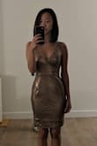 The dress was a bit big on me as I'm normally a size XXS. I liked the dress and would have altered it except it was too itchy cause the sequins would scratch my skin. Had to return. - Jenny Y.