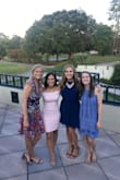 This is a great fitted dress and super fun with the off-the-shoulders detail. It's not very forgiving (don't eat a big meal before wearing), but if you want to show off your shape it's great! - Emma J.
