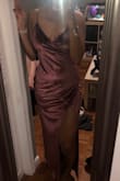 When I first saw the dress online I fell in love with it, then it came in and I tried it on, I no longer loved it. The length was awkward, it looked weird even with heels on. I didn't like the fabric nor did it enhance my curves as I thought it would and the bust area fit weird and looked really weird. Immediately returned it the next day, now to look for a new birthday fit... - Lissette C.