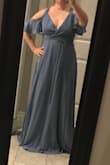 Wish this came in Petite. So beautiful but incredibly long, even in heels it was waaaay too long. - Jamie C.