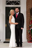 Absolutely loved the dress! Looked much more expensive than all the dresses I saw that were worth much more. There was some give to it (which helped after dinner). So many compliments! Great for any wedding. Had to have it hemmed a little bit, but that's to be expected with any wedding dress. Lovely! - Rosemarie V.