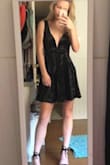 Actual hip size is smaller, at 31 inches. So I have a very small frame.  Bought for semi formal. - Chris S.