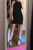 Love this dress.  Wish it would have more stretch to it for dancing. 
Bought it for semi formal high school dance. - Chris S.
