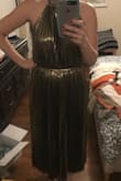 I thought this was going to be a winner, but the waist band did not fit right on me! The dress material was actually kind of heavy which made the band lower than I would have wanted. Love the color and material though! Such good quality! - Kelsey V.