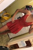 I usually fit between an XS-Small & the XS was waayyy too tiny for me. The orange rustic color was beautiful, but I just didn't like how low cut it was on me. I probably would've liked it more if it wasn't so low cut & if I could've warm a cute bralette with this romper, but couldn't find anything that would go with this. - Sydney