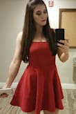 This dress is amazing! It's got a slight stretch that holds you in (I don't wear a bra), but doesn't smush you. Perfect length for me. I ordered it for my holiday party last year and might wear it again this year (I bought another Lulus dress for this year, but it's not fitting right). I've also dressed it down with black booties and a distressed Jean jacket. I need to buy the other colors, now. - Meagan C.