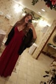 I enjoyed the dress the only thing I would change is getting a smaller dress. The dress fit me loose around my breast and shoulders, so I got a big push-up bra, but the straps still seemed to fall down. - Alyssa M.