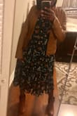 Dress was a bit big on me, could've ordered a size smaller. Slip underneath fit snug. But I still liked it, had to jazz it up with a jacket and some booties. - ANDREANN S.
