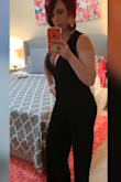 I absolutely love this jumpsuit, it fits like a glove and I get a ton of compliments. I have the white, blue and now black. - Erin J.