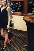 The dress fit like a glove! It was very comfortable and complimentary. Everyone loved it and I was comfortable in it all night. - Ashleigh S.