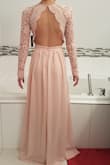 The blush pink was slightly lighter than what I had In mind. Other than that, I am pretty happy with the style and the fit. Hemming will be required of course but it will make a great bridesmaid dress for my fall wedding. - Joanne D.