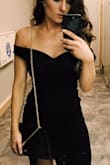 I purchased for a date night slash possible wedding outfit and I have used it for both!!! It is a soft thick fabric that hugs all the curves. I did feel however the longer I wore it the fabric stretched more so I could maybbbbe got away with a XS. But I am happy with my small. If anything I could take to a seamstress to take in around the waist, but that's just being picky. It's stellar! - Jaimie R.
