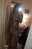 It was so perfect! I wore it for my sorority semi formal and got tons of compliments. It fit in me in all the right places and was stretchy. Could definitely move around in it and never showed too much. - Kaelin C.