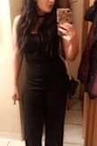 My favorite jumpsuit that I own. Hides bra straps and is perfect for those with long legs. I'm going to buy more in other colors. - Kelli Y.