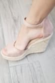 These wedges are super cute, I love them! The material is good quality, they are pretty girly-girl, a bit tall but it's okay. Comfortable, I got tired after a while with them but is because I am not used to be on high heels a lot... I totally recommend them! - Ana G.