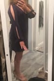 This is such a cute dress!! You can dress it up with a statement necklace or wear it with sandals! It's perfect for a casual day while still looking put together!! I have a little belly and love how it's not skin tight but still fitted. I usually wear a S/M depending on cut and material, however, with this dress being loose, I ordered an XS and it fits perfect! - Amy F.