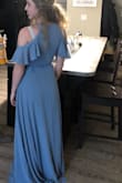 Love that it is a wrap dress because you can tighten it or loosen it based on your body type! Was great for my more boxy/non-curvy body type because it made me look more curvy! - Hannah S.