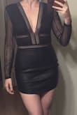 Had to wait for a re-stock on this skirt and I'm gonna glad I did. Perfect length and fits really nicely over a body suit. Love the cut at the bottom! Will be ordering in red! - Brittney M.