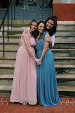 This dress runs a little large and I am so glad I read the reviews because I am usually a solid medium in everything Lulu's. It was perfect for my fall formal!! It was a little long even with 4 inch heels, but that's my own fault and I may get it tailored. Overall really recommend it!! - Ashley J.