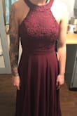 I got my bridesmaid dress and it fits like a glove, awesome fabric!! Amazing pricing. Comes longer then normal which is great if you need to add fabric any where for a bigger size!! - Jewel E.