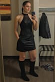 This was the perfect skirt for a concert. Love the pockets and the exposed zipper in back is a nice touch. Paired with a Lulu's bodysuit. - Marissa S.