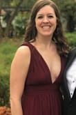 I have gotten to wear this dress to a wedding and Christmas party since I bought it this fall and received amazing compliments each time. The dress is so comfortable and I love it! The straps hold in place, so you can dance and move around and be comfortable all night. - Kearney L.