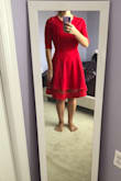 Fast shipping, great material. I thought it would be a bit shorter, I checked others who were my height, and it seemed shorter, but overall love it. - Kristine D.