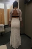 I love this dress and I'm going to wear it for my wedding. Based on other reviews, I thought I might be able to sneak into the small size. I nearly could but based on my shoulders/arm/back size, just a tad bit too tight. Also dress was a tad bit too short unless I was planning on being barefoot. So, I am in fact a medium, or at least I hope so! Lovely cut, lovely fabric. I had lots of comments from the locker room ladies! :P - Lauren S.
