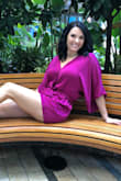 First off it is super comfy and light. It's the perfect length. I love this romper. :) - Kimberly W.