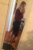 Doesn't stretch so I'm glad I ordered a Medium over Small, I have a booty so I was worried the small wouldn't work. - Miranda S.
