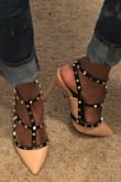 This are classic, glamorous shoes that you need to have in your closet! They pass perfect with any outfit!! Look quit similar to designer shoes. The price is great and every girly girl needs. - Miriam N.