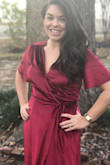 Perfect for the holidays. I'm a few months post-baby and this dress made me feel beautiful! - Breanna S.