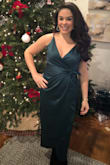 Wore to a formal Christmas party and got a ton of compliments. I'm a few months post-baby and felt pretty again in this dress. - Breanna S.