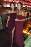 I purchased this dress in burgundy for a company holiday party and it was absolutely perfect. Has some stretch to it and fits wonderfully. I received so many compliments! Can't wait to wear this again for another formal event. One of my friends already snagged it to wear at their holiday party - this dress looks good on so many different body types. Considering purchasing it in another color!! - Brooke S.