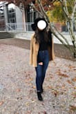 Material is perfect to keep warm in fall/winter. A little bit itchy, but still love to wear this top. It is stretchy! Definitely recommend this top! - Yana K.