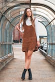 I have had this romper for only a couple months and worn it so much already. It's so simply paired with a turtleneck or an over the shoulder top. It's absolutely gorgeous as I've gotten so many compliments wearing it. - Erika B.