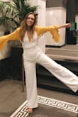 This romper is the romper of my dreams. It's so flattering and comfortable too! I paired it with high heels and a long sleeve flowly shirt for a more modest look. Overall so satisfied with this piece. - Erika B.