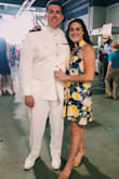 I wore this dress to my boyfriends graduation at the Naval Academy. Perfect mix of colors and I received so many compliments on it! It fit perfectly and is a great dress for any spring/summer occasion! - Madison N.