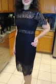 I ordered a size medium since I normally am a size 8 in dresses. It fit beautifully and looked very nice on. Also, comfortable to wear.
Wore it to my husbands work Christmas party and got several compliments. This was my first Lulus order but won't be the last. Thanks! - Debra H.
