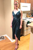 I love this dress! It fit really well, it's longer so that makes it feel more reserved. But that slit is so fun! Definitely a must own dress. - Patricia A.